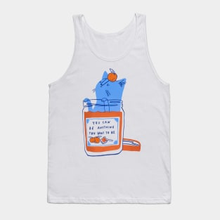 Cute orange jam cat Tank Top